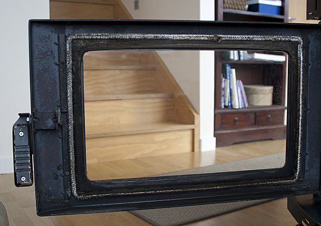 Cleaning Glass on a Woodburner