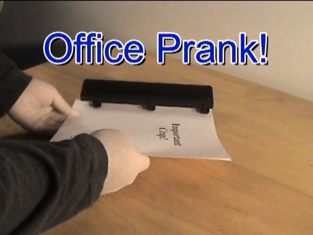 Preparing a Simple Office Prank
