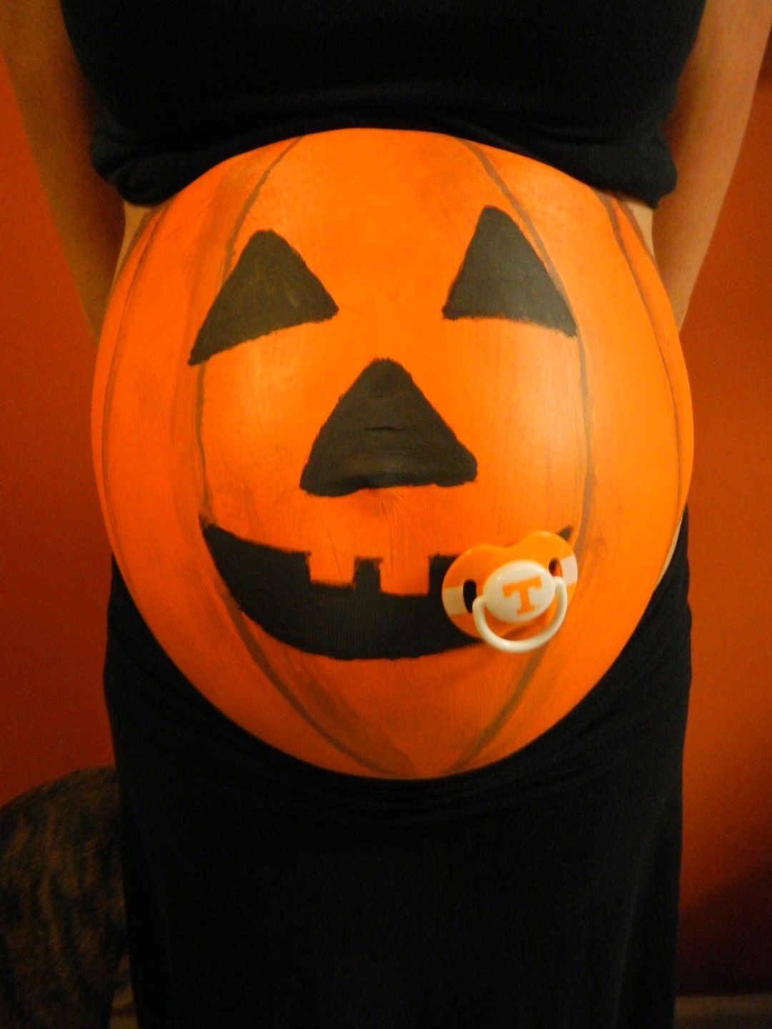 Jack-O-Lantern Baby Belly