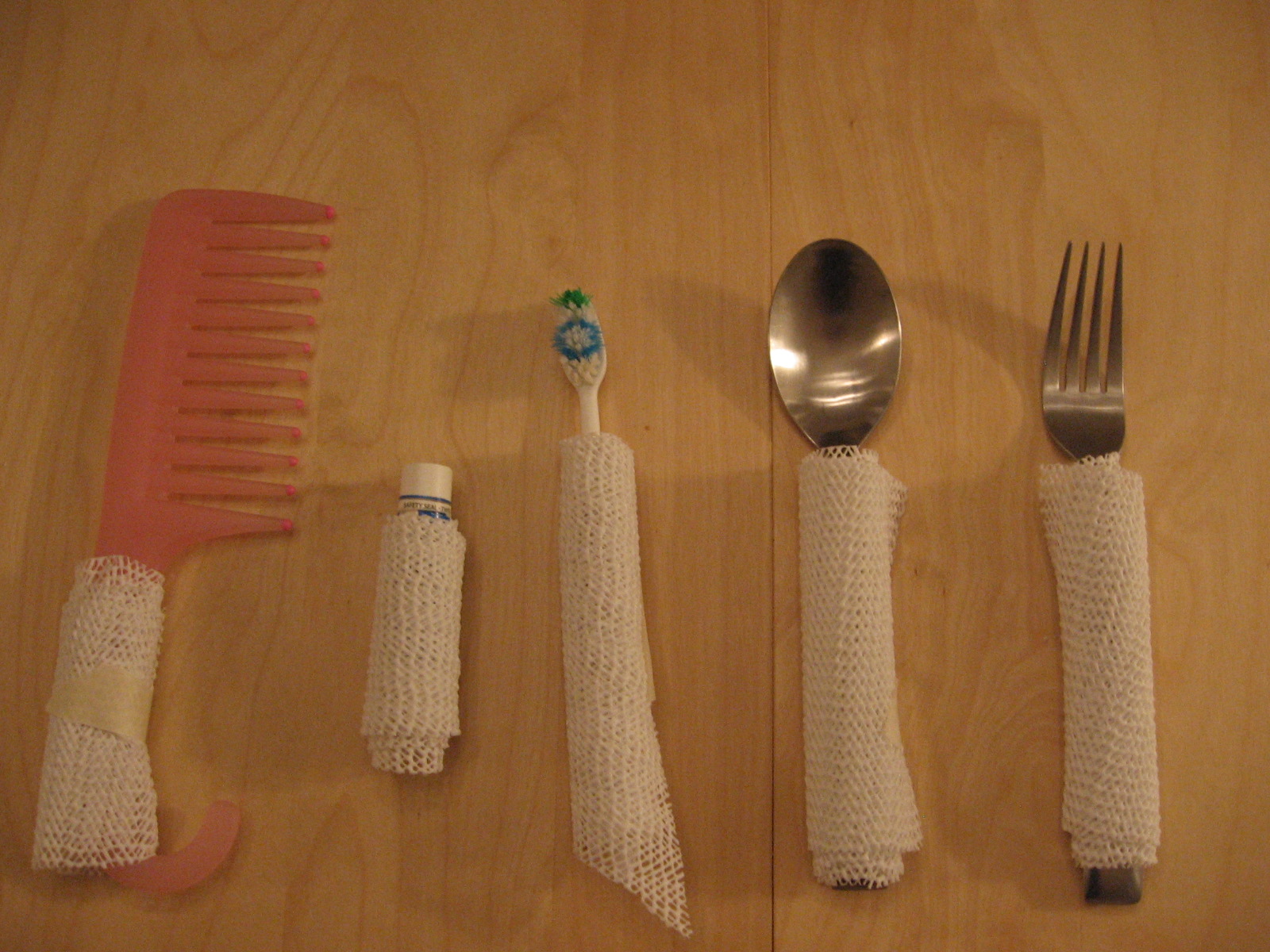 How to make gripped utensils