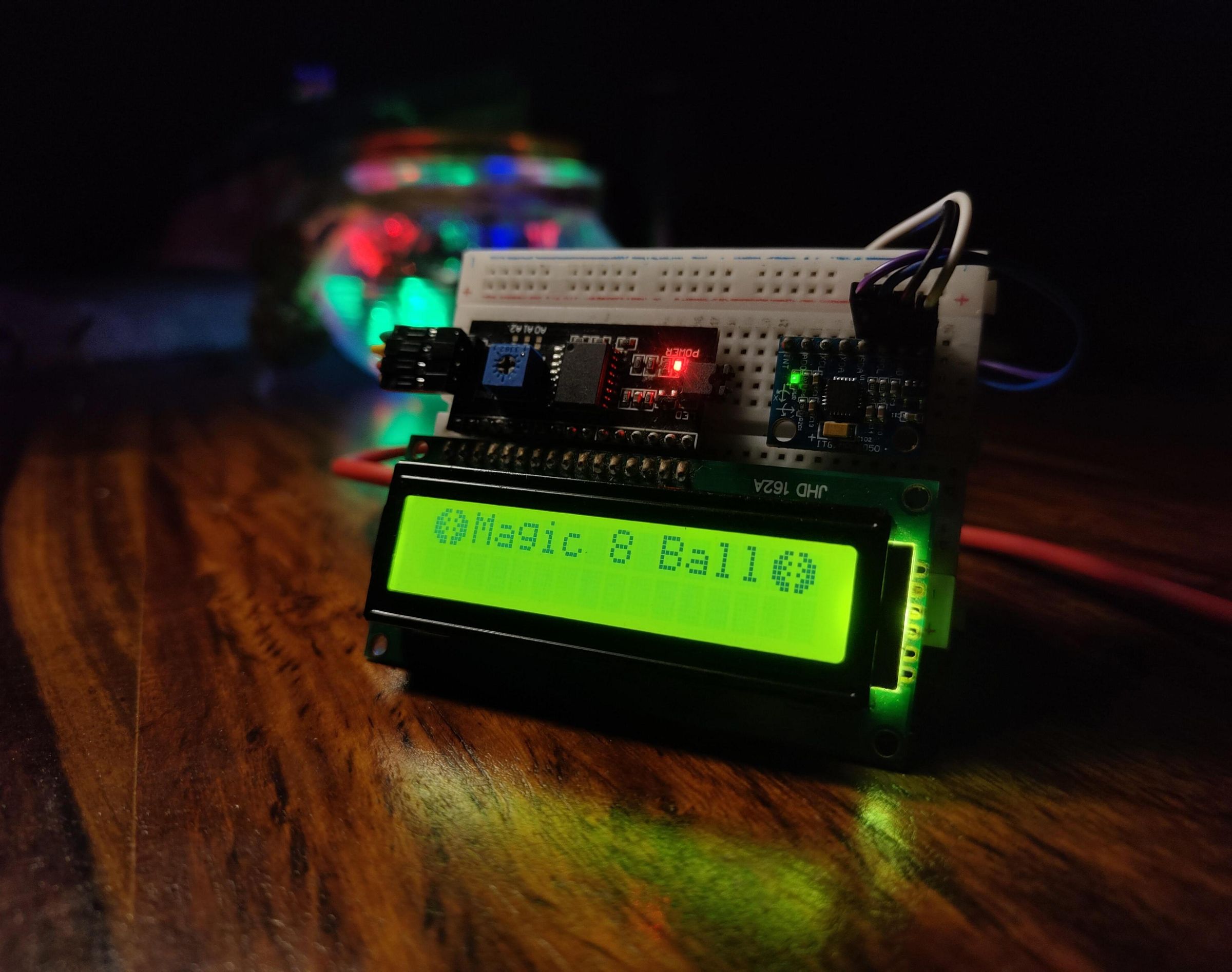 Magic 8 Ball on a Breadboard!