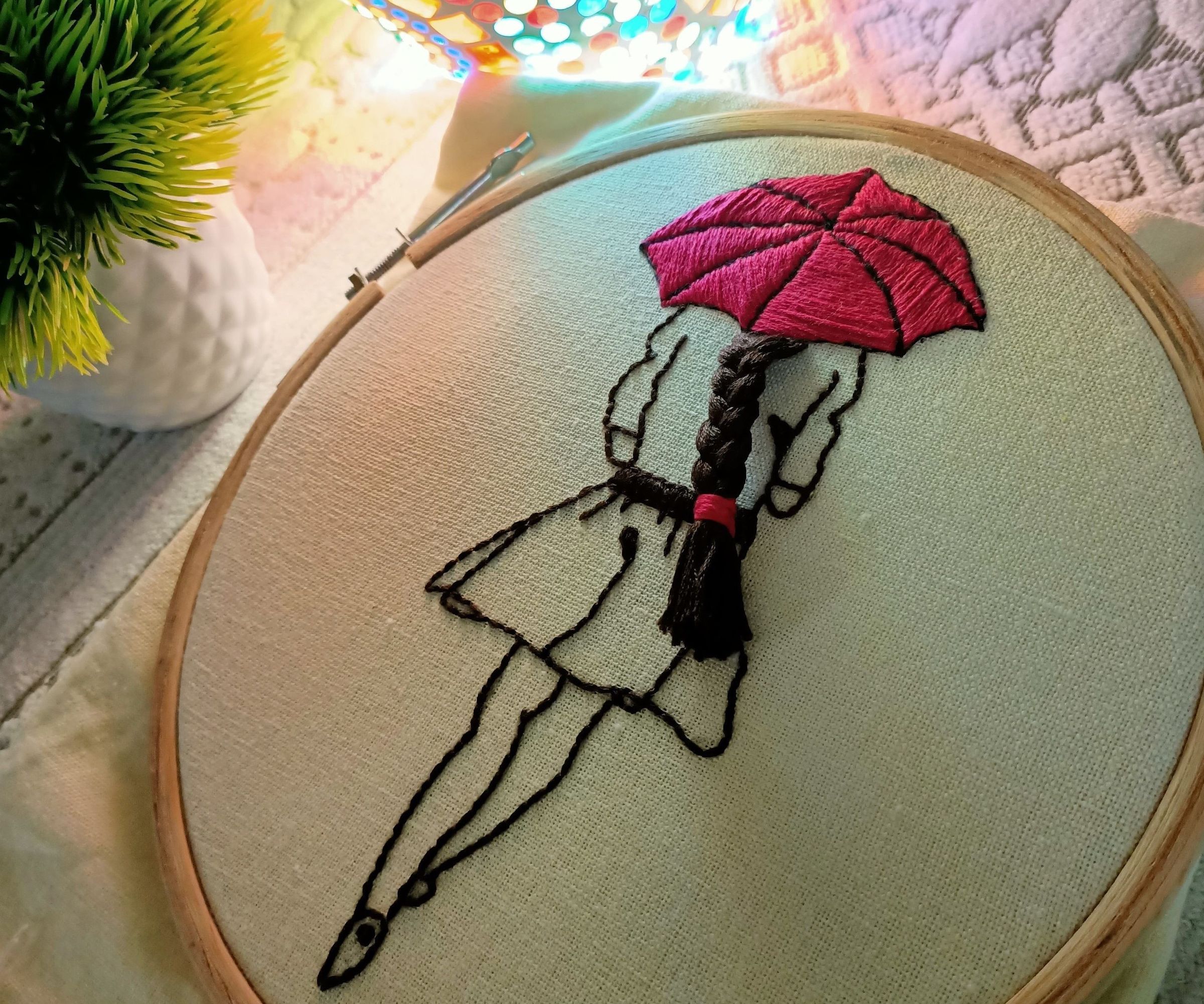 Lady With Umbrella
