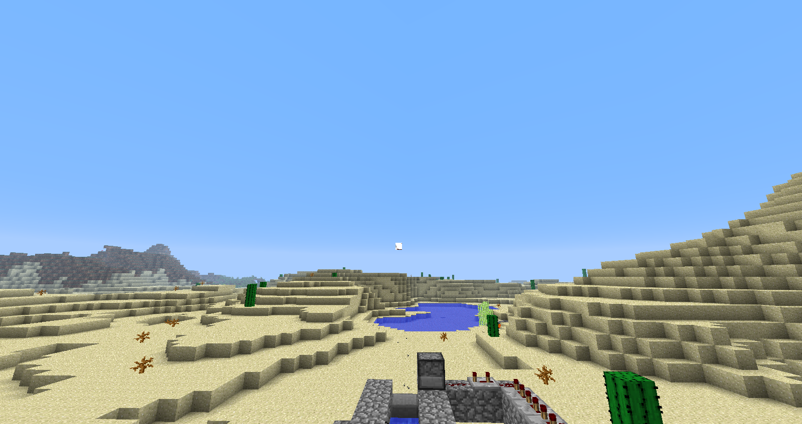 Minecraft TNT cannon (reloads and fires with the input of one button!!!)