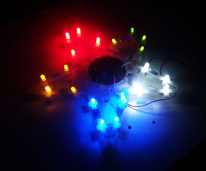 Penta Colored LED Star