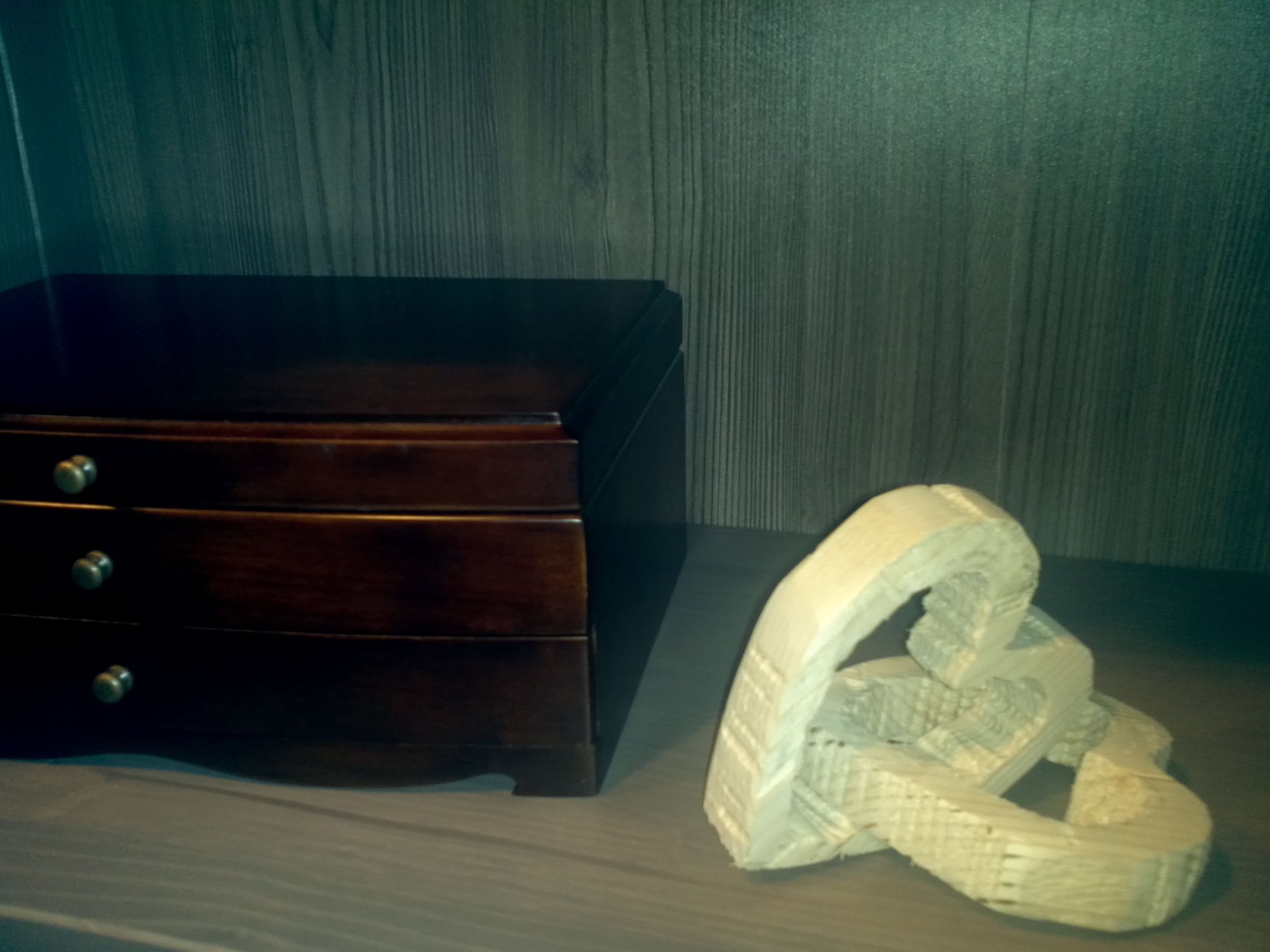 Chained Wooden Hearts