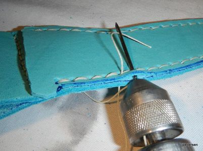 Finishing the Stitch and Tying Off the Thread Ends.