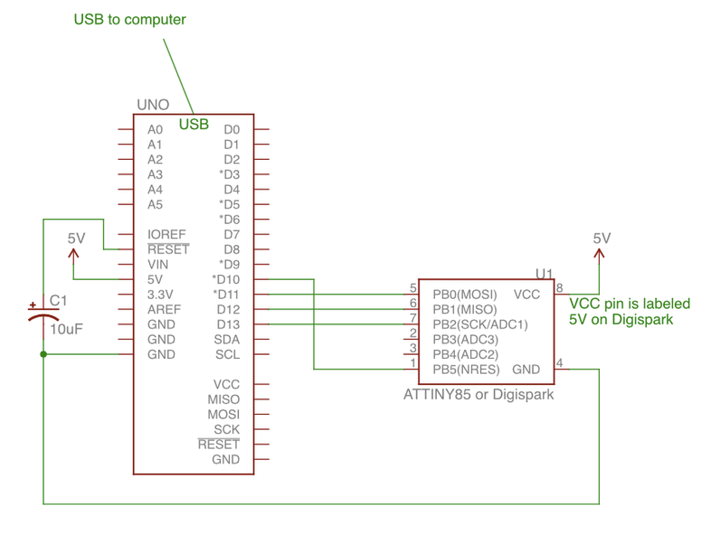 How to Unlock Digispark ATtiny85 and Convert It to a Trinket : 8 Steps ...