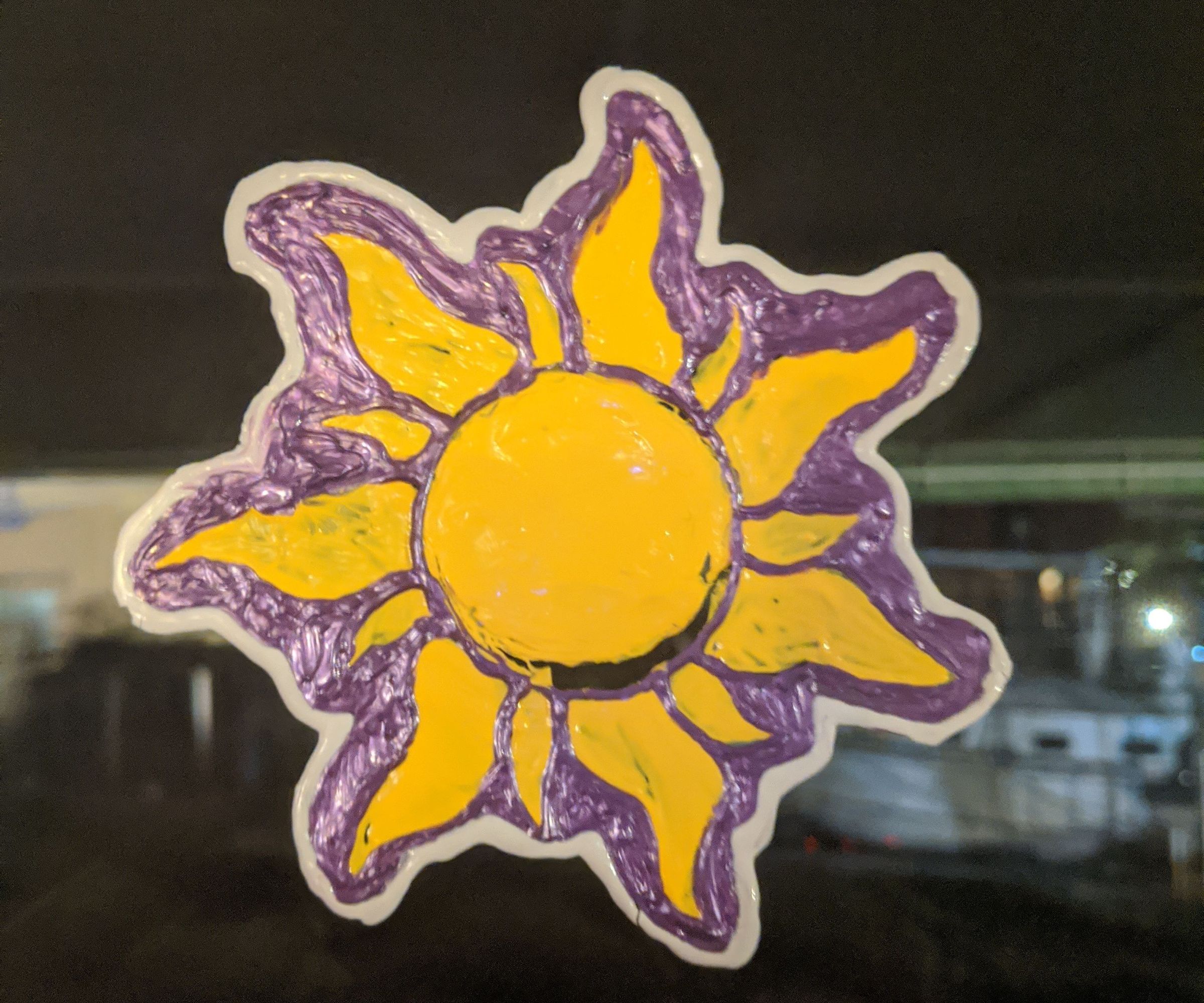 DIY 3D Paint Window Cling 