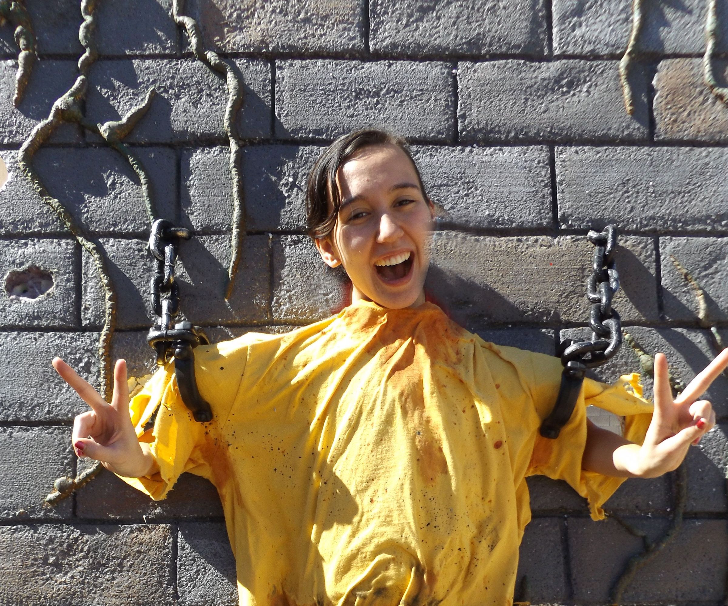 Severed Torso Photo Op Wall