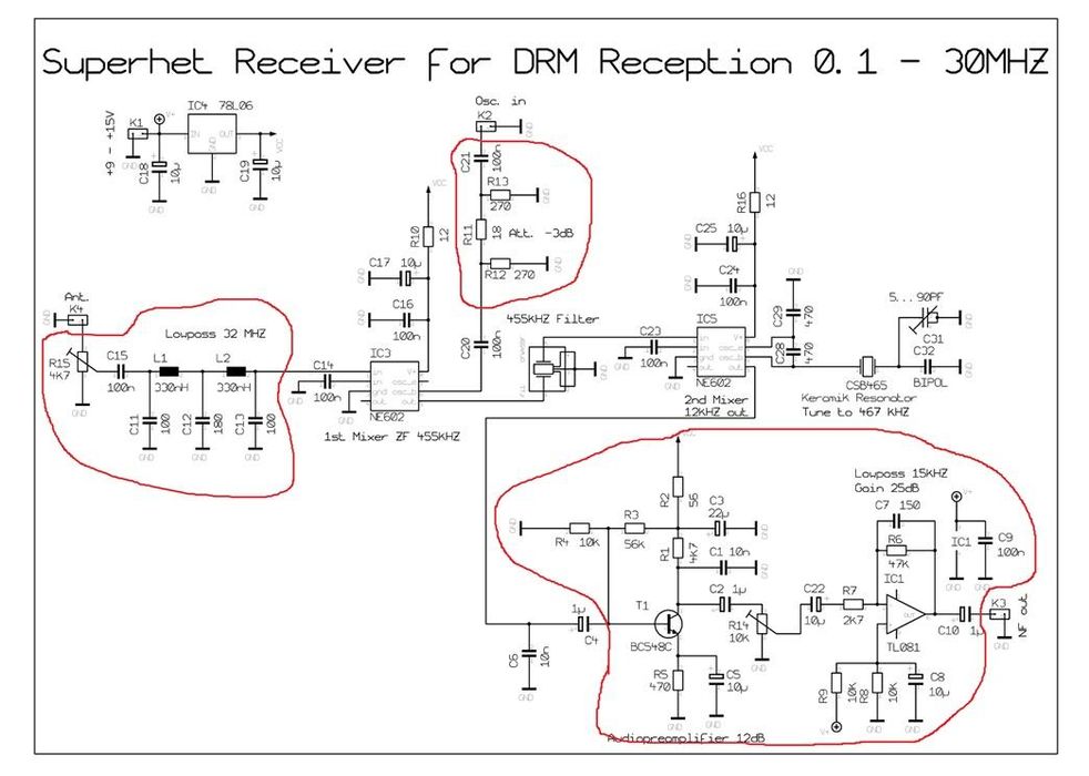 Simple SDR Receiver Using 2x NE612 - Dual Conversion, Superheterodyne ...