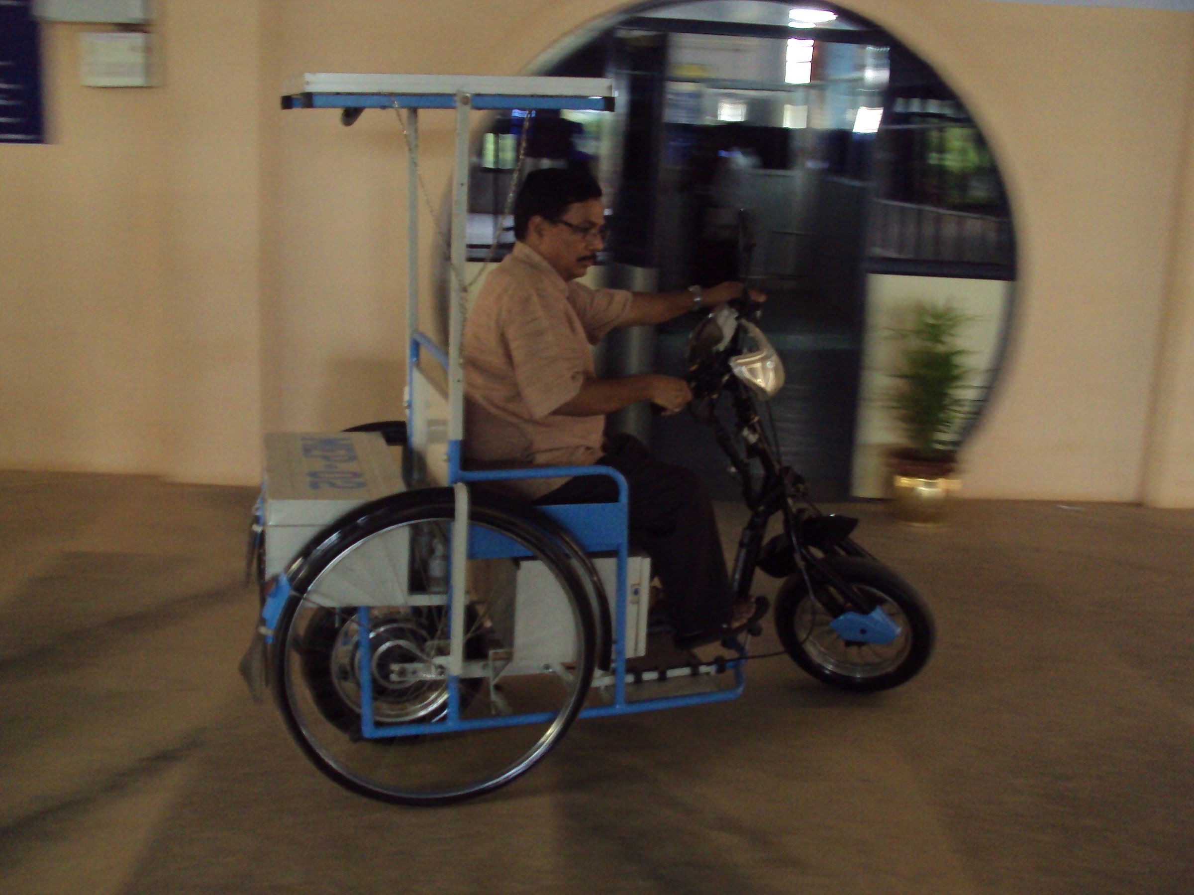 Solar Powered Zero Emission Vehicle for a Physically Challenged People