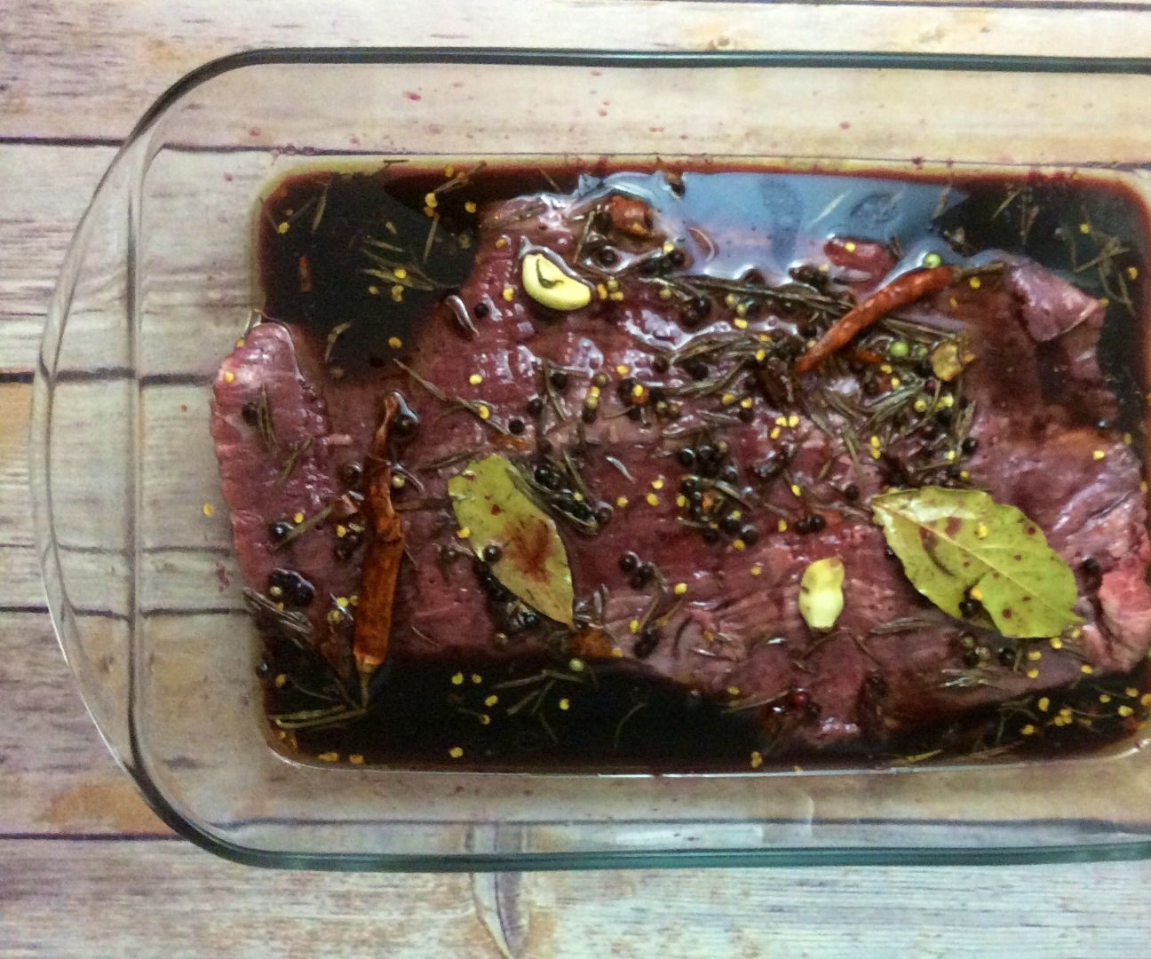 Red Wine Marinated Flank Steak