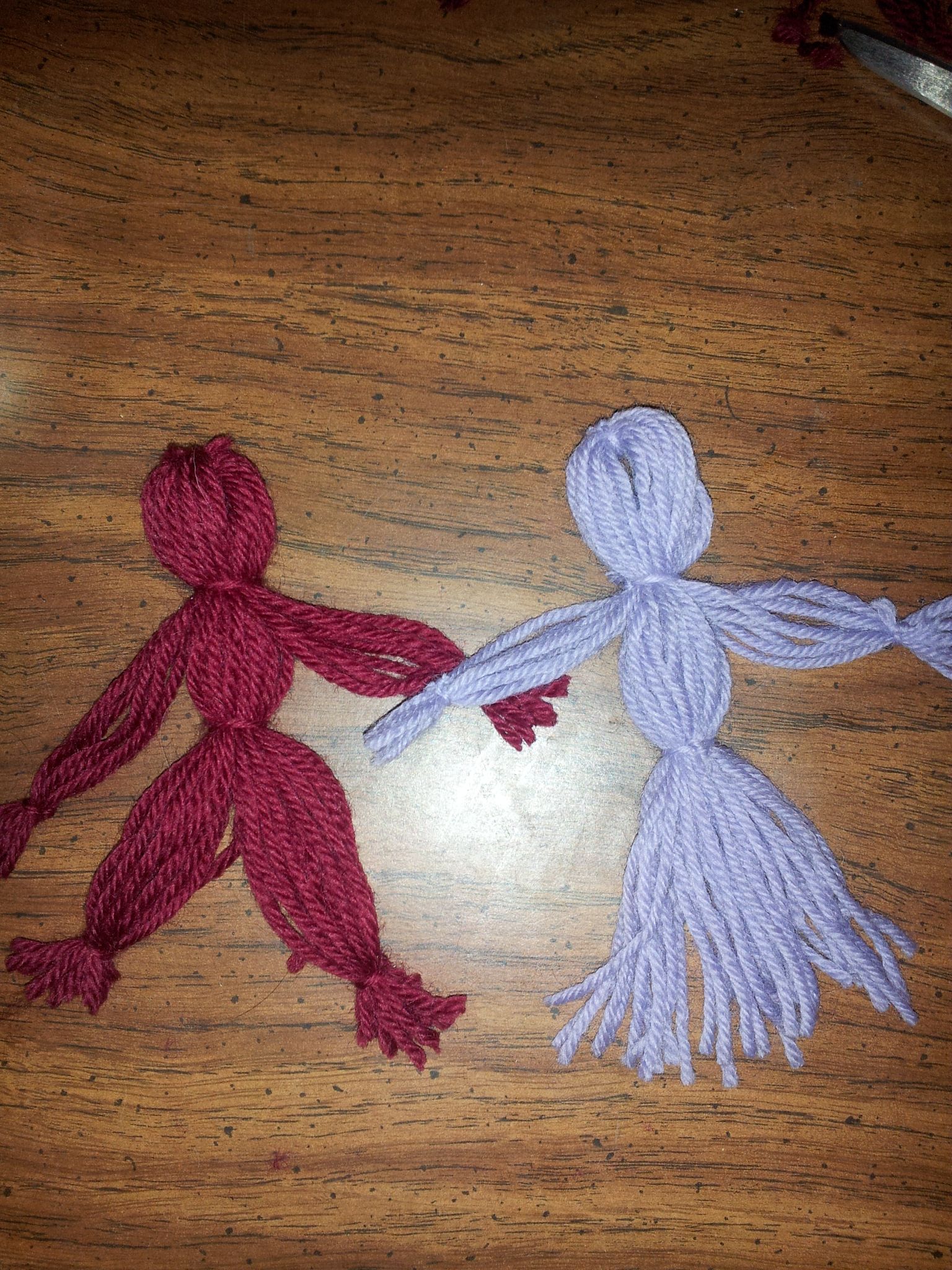 Yarn Dolls 9 Steps Instructables
