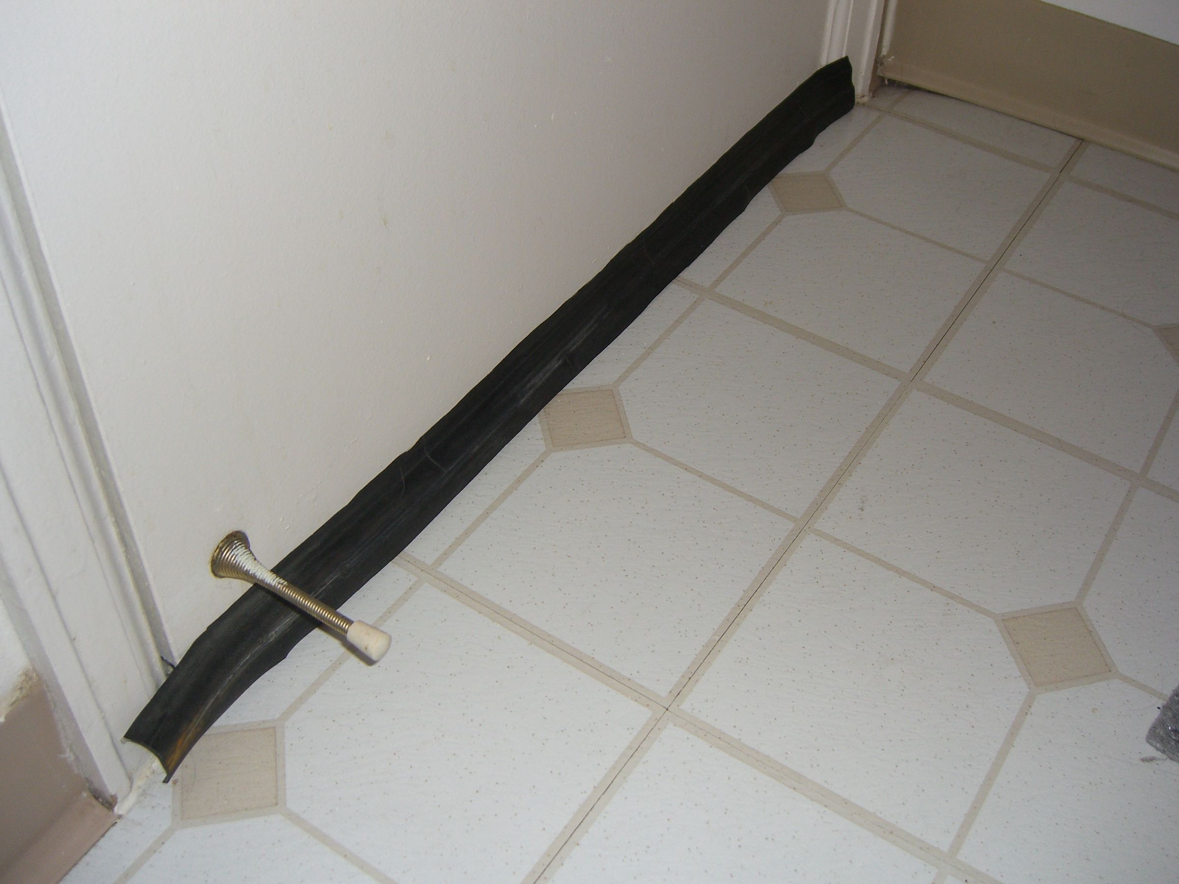 Draft Stopper Using Recycled Inner Tubes