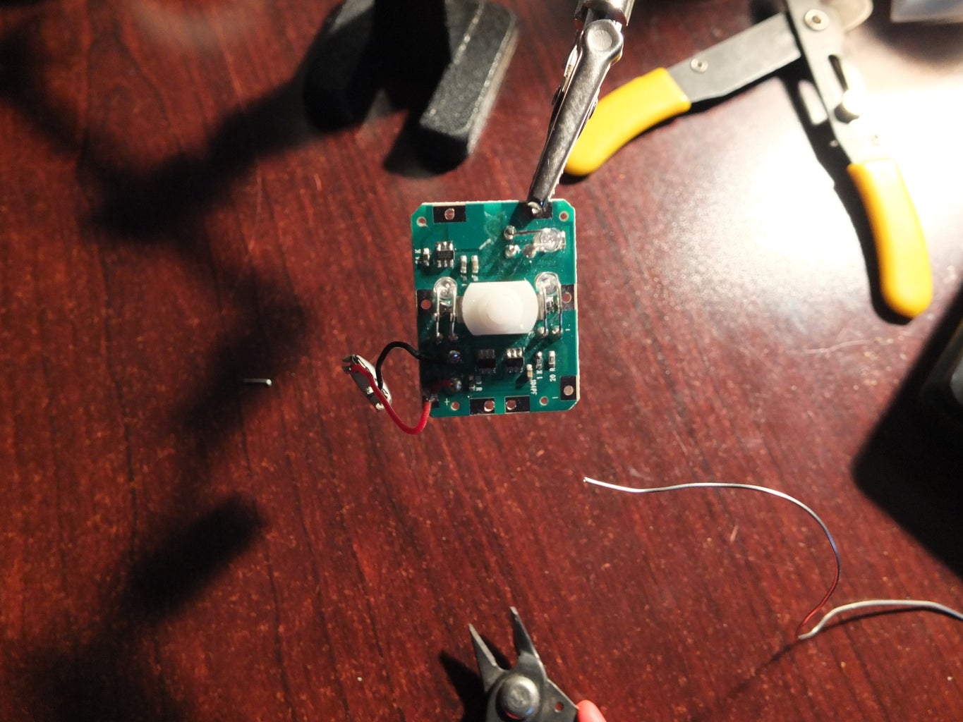 moleskine travel light how to turn on Finished Soldering Job