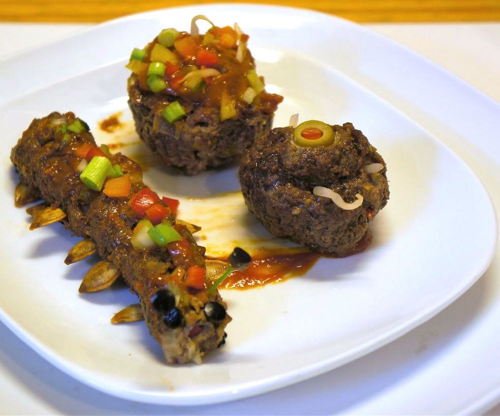 Halloween or Party Inspired Meatloaf  Entree