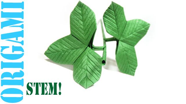 How to Make an Origami Stem & Assembly for Roses & Flowers!