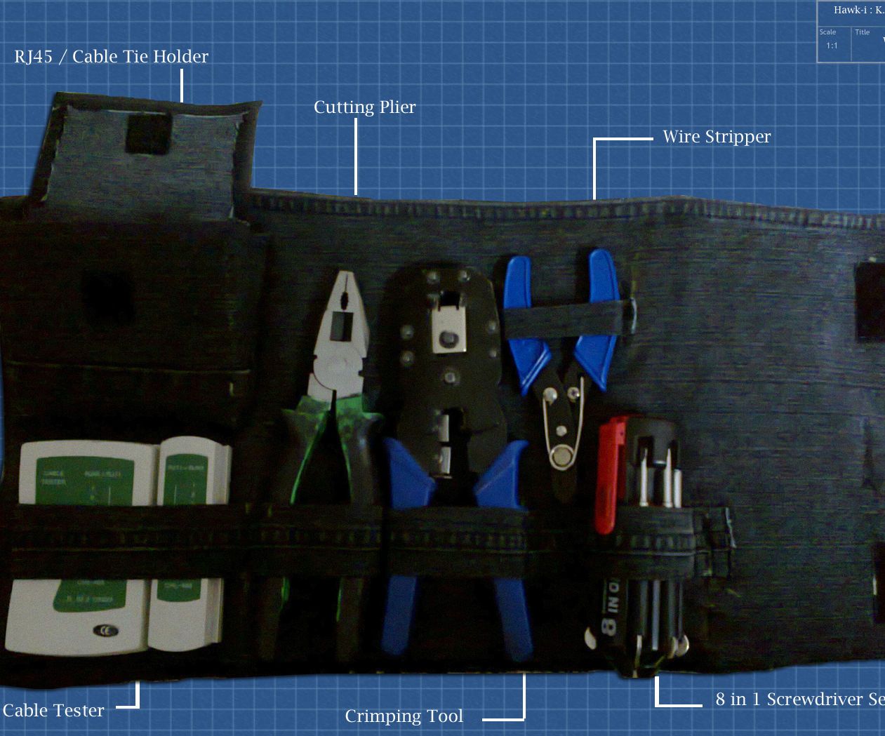 Waterproof Networking Tool Kit
