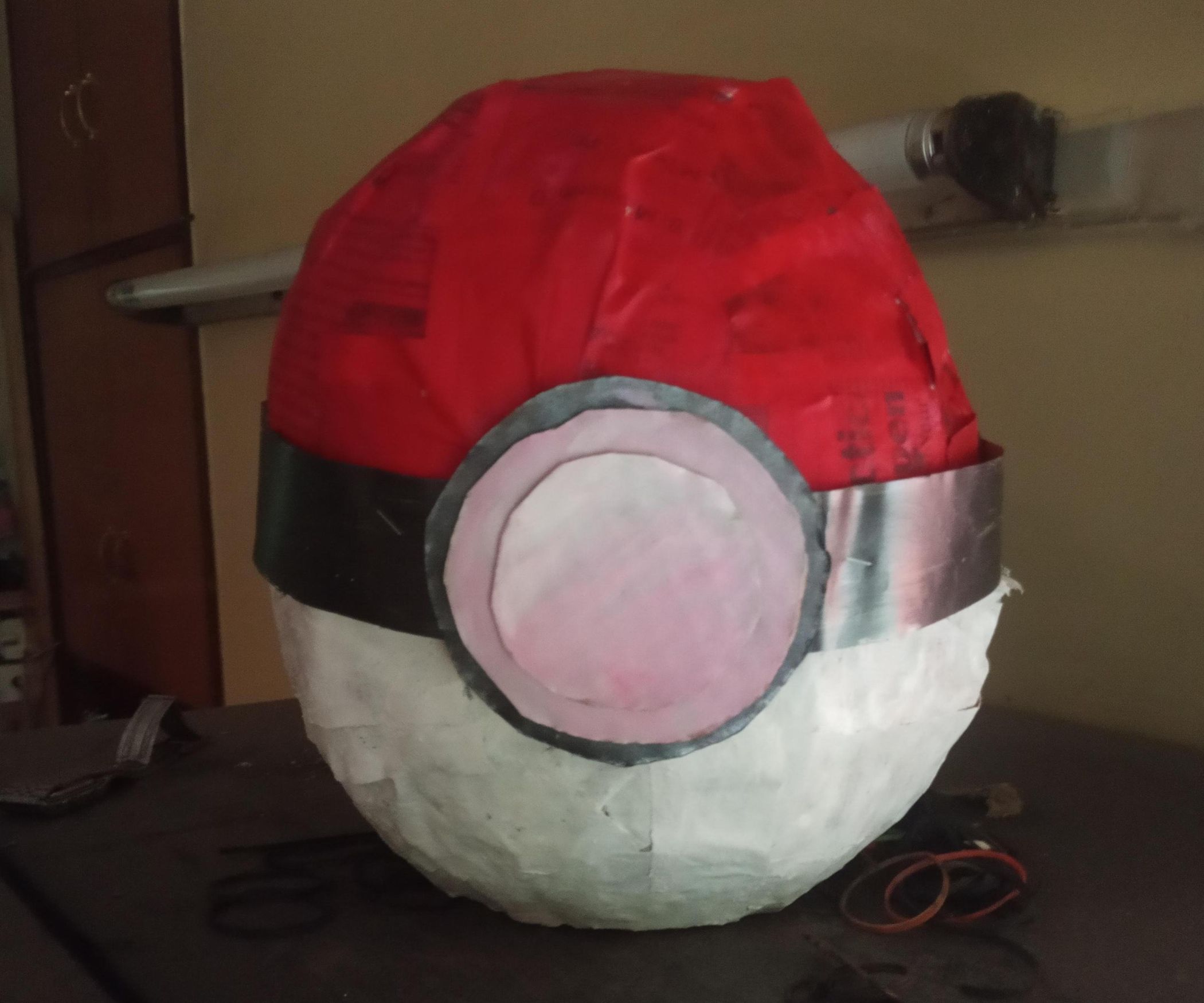Large Ribbon Pokeball Giant Pokeball : 3 Steps - Instructables