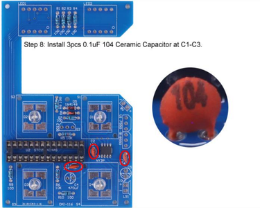 0.1uF 104 Ceramic Capacitor