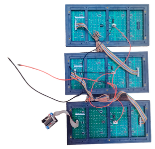 Connect the Scoreboard Unit to the SCOREDUINO-DMD Module