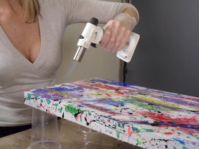 Resin on Artwork