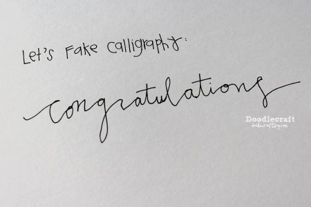 How to Fake Script Calligraphy! : 6 Steps (with Pictures) - Instructables