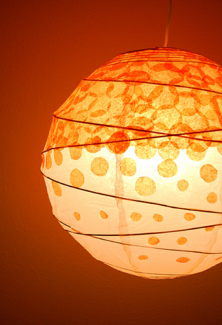 Dotted Tissue Paper Lantern