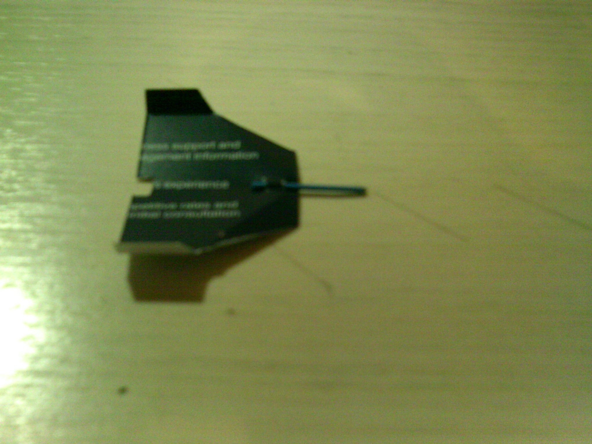 Business Card Glider