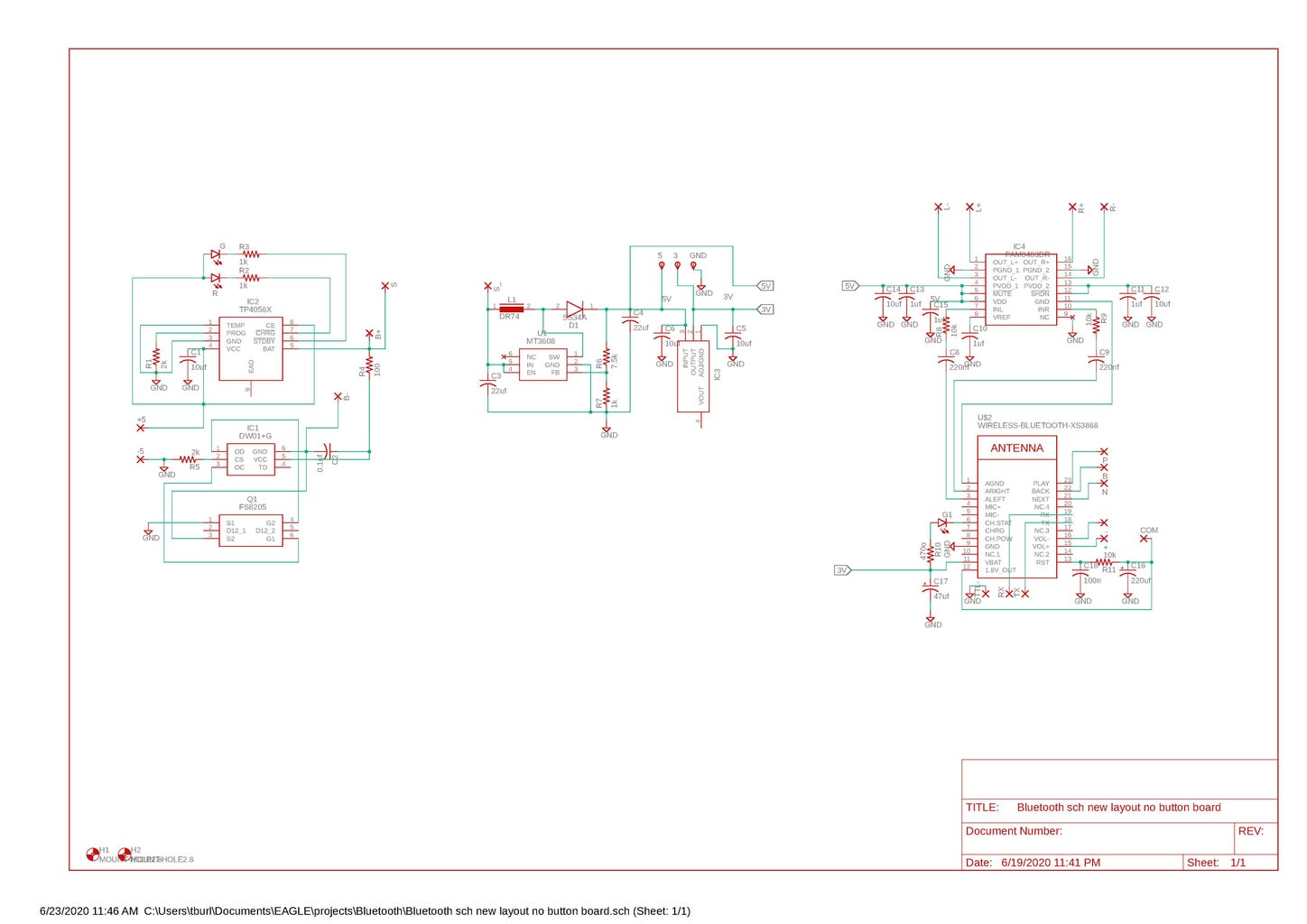 DIY Bluetooth Speaker From Scratch! : 5 Steps (with Pictures ... Circuit Diagram