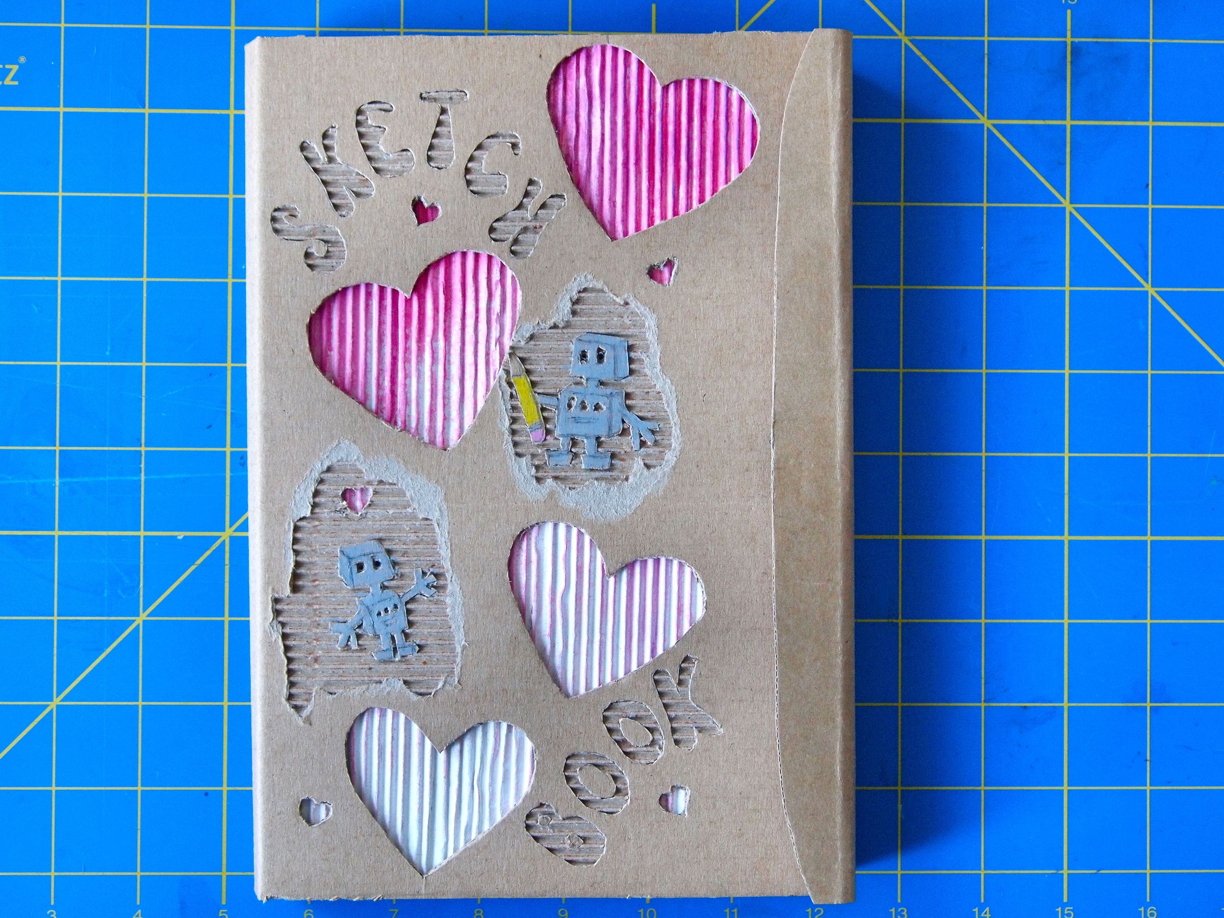 DIY Cardboard Sketchbook