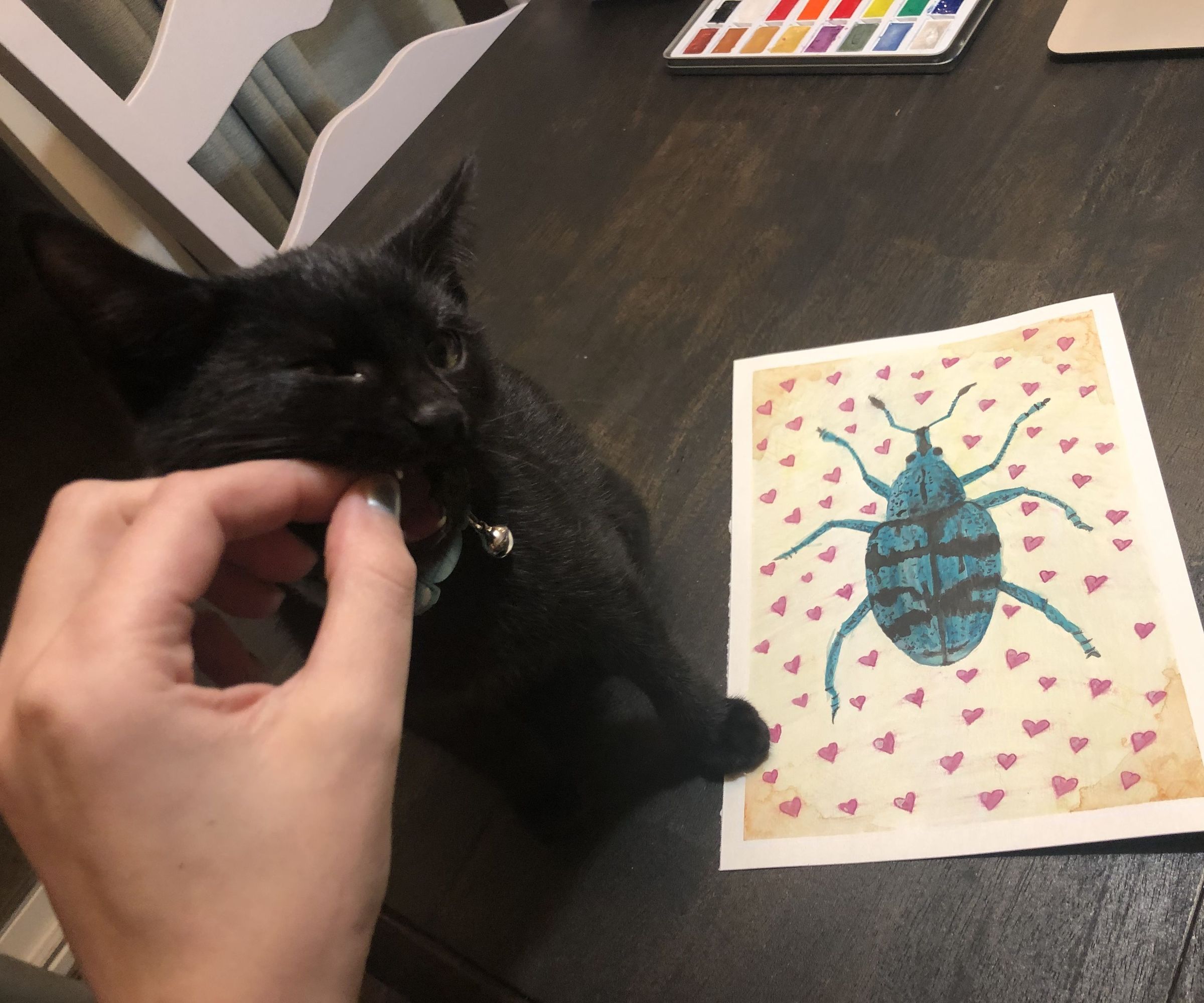 Mixed Media Weevil Painting