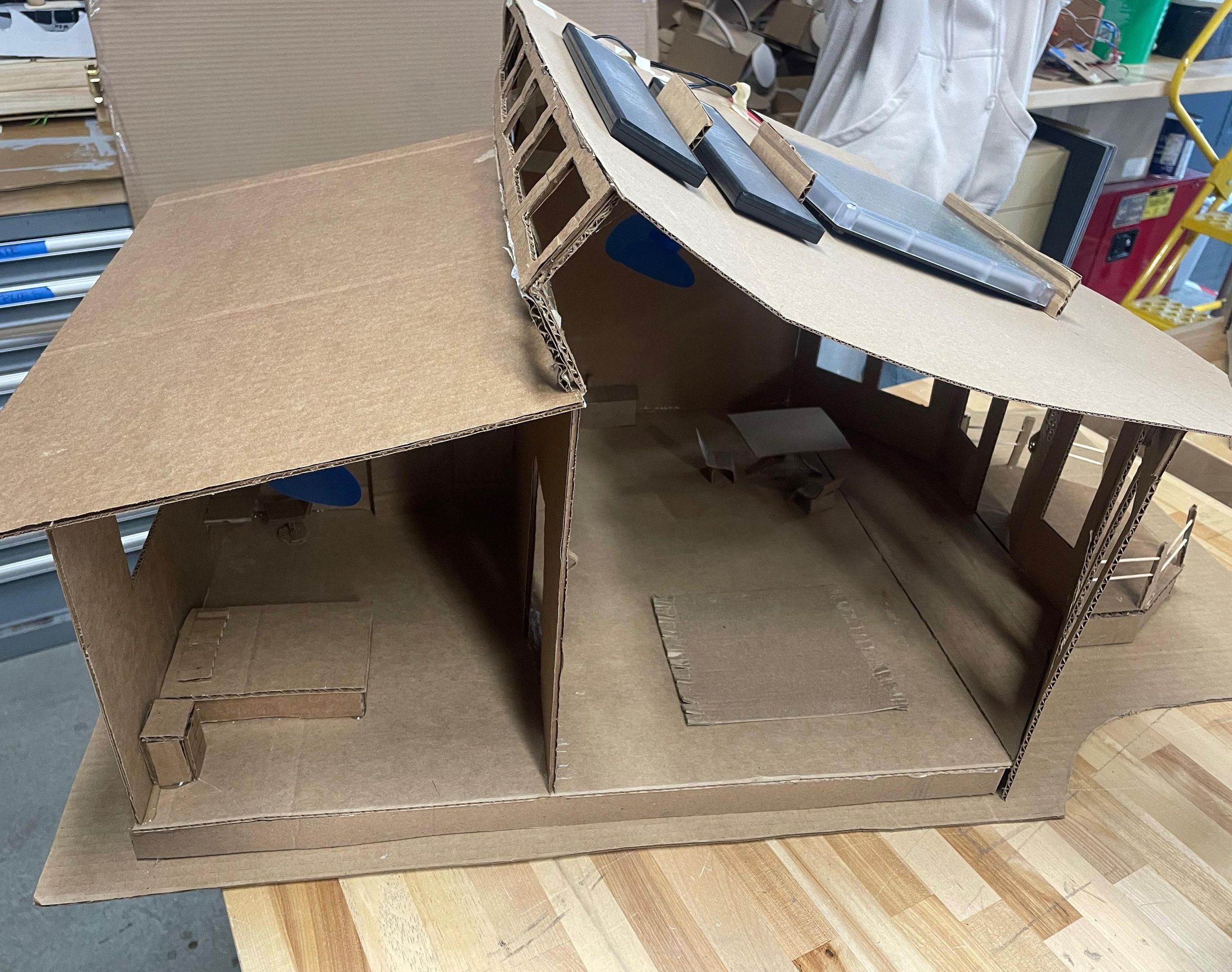 Cardboard Model of a Passive Solar House