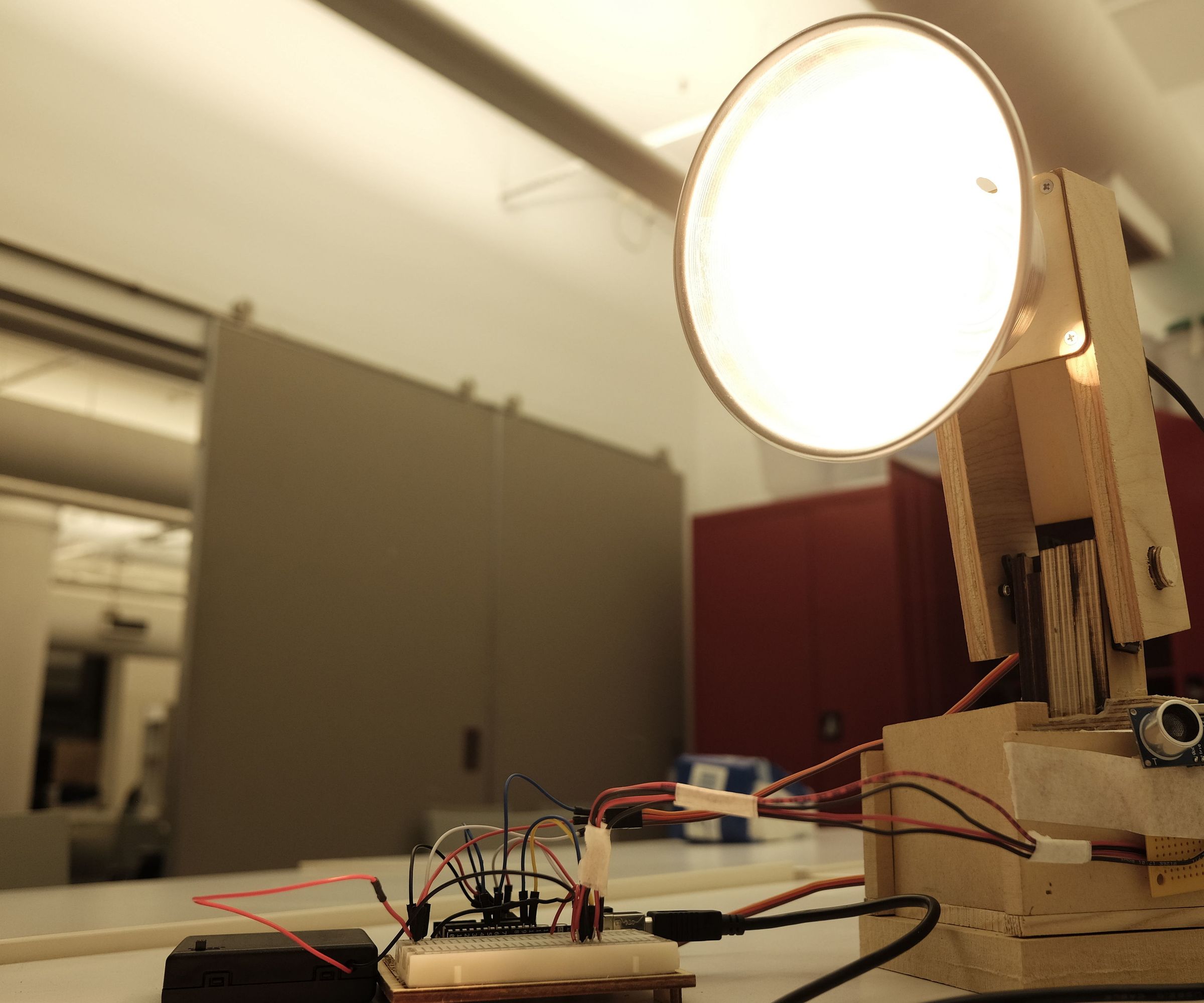 ODYSSEY: a Curious But Cautiously Shy Desk Lamp.