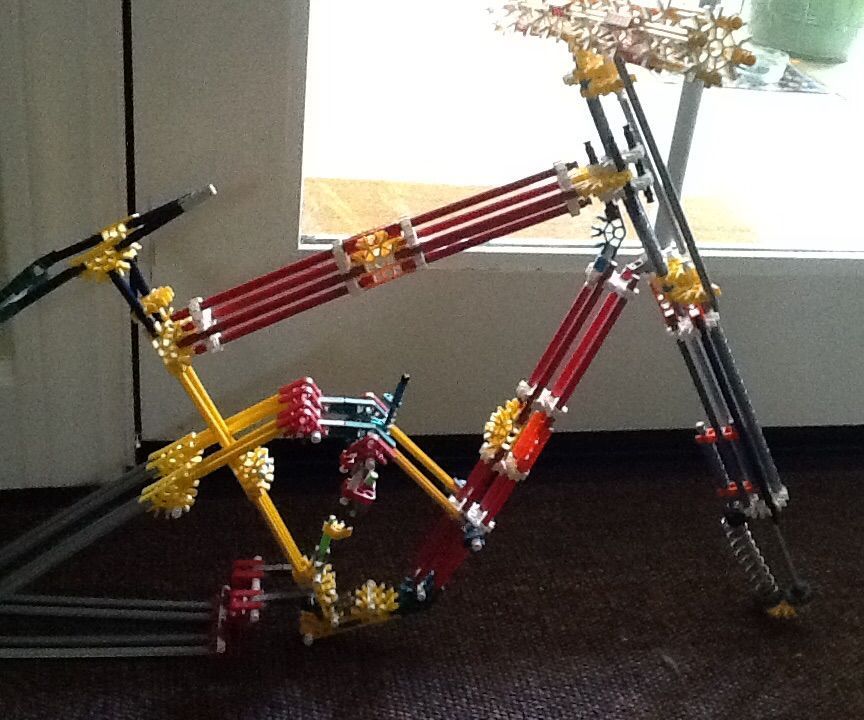Full suspension knex mountain bike frame