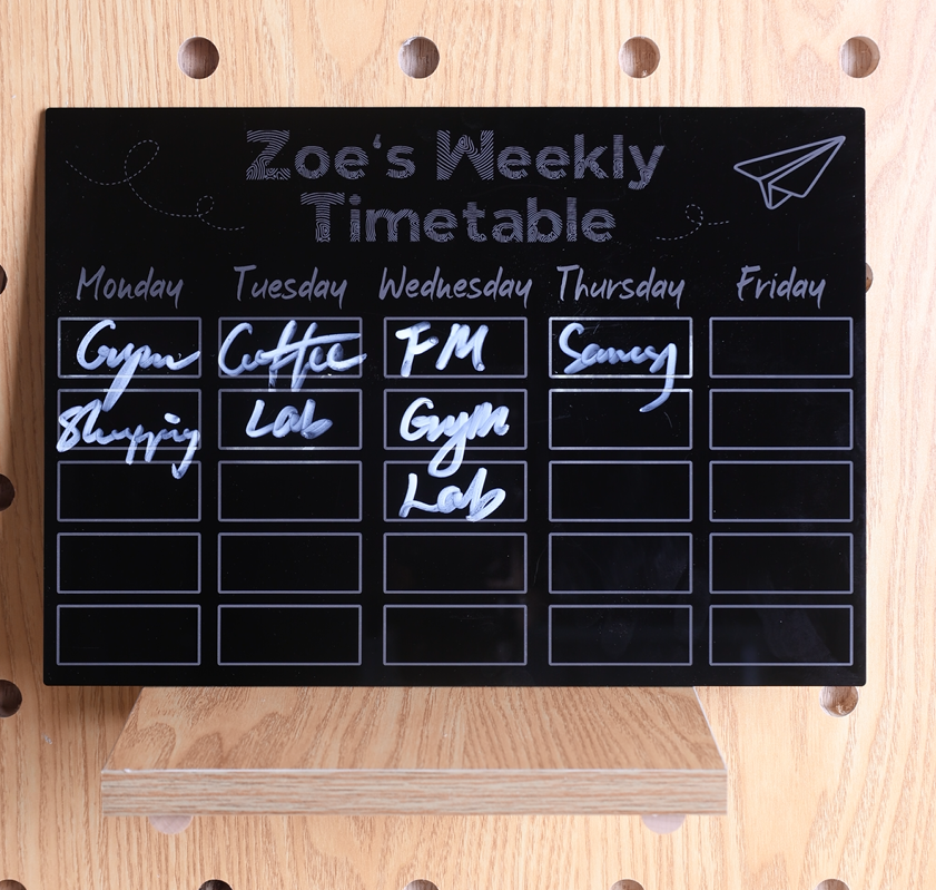 Laser Engrave Your Own Acrylic Weekly Planner | Step-by-Step Guide