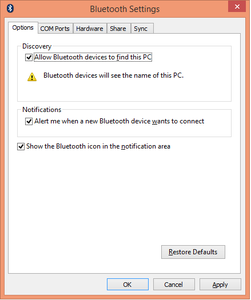 2.1. Set Up a Shared Bluetooth Folder