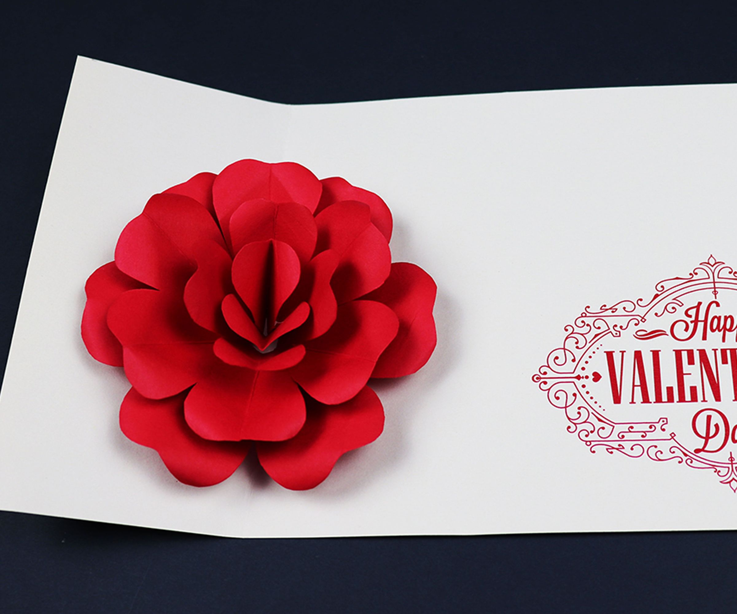 Pop Up Rose Valentine's Day Card