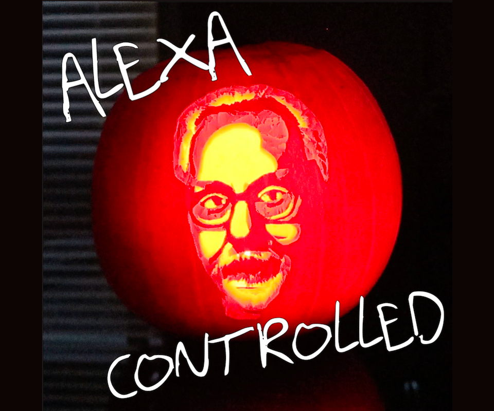 Alexa-controlled Adam Savage Pumpkin