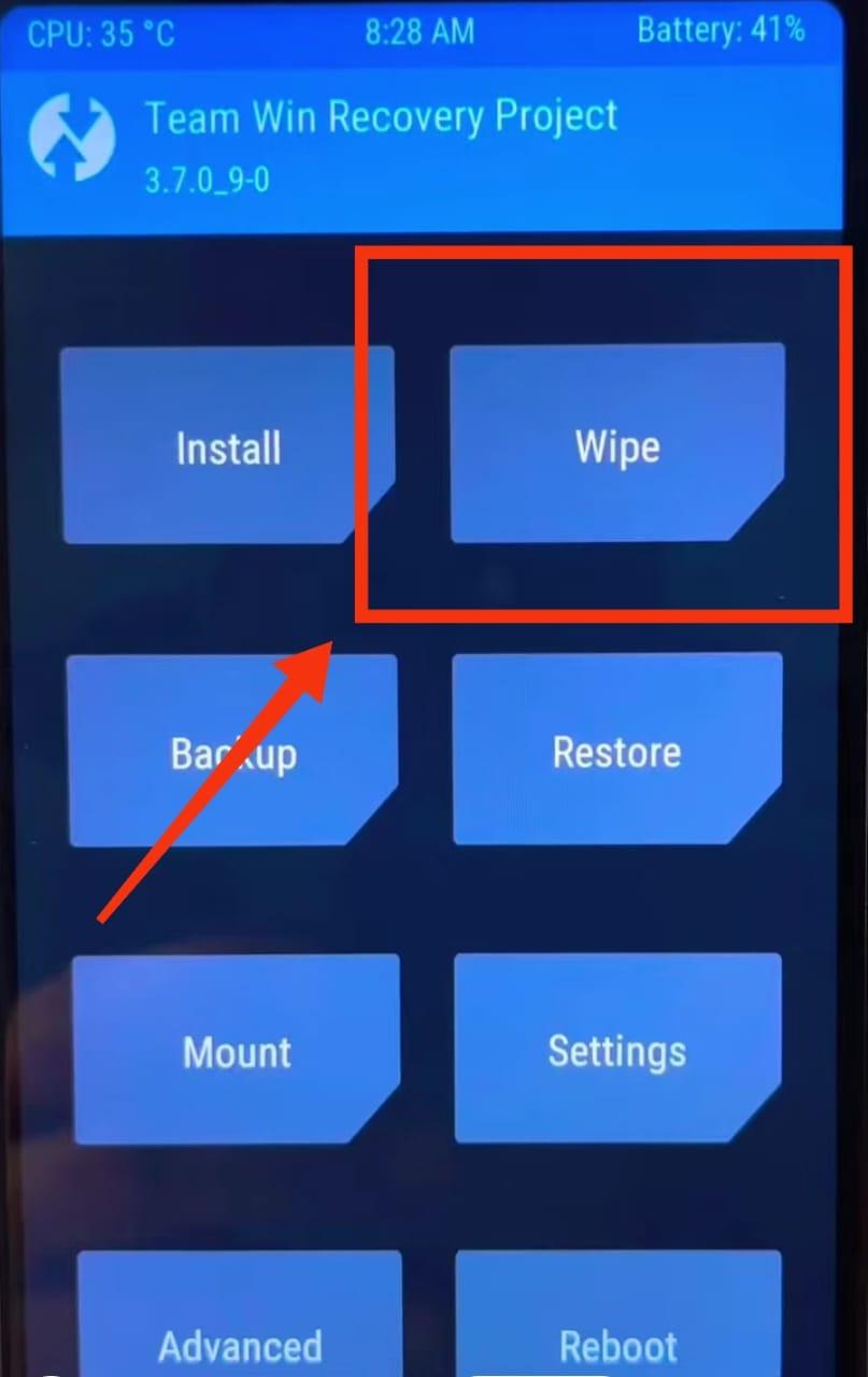 Wipe the Old System (Dalvik, Cache, System, Data)