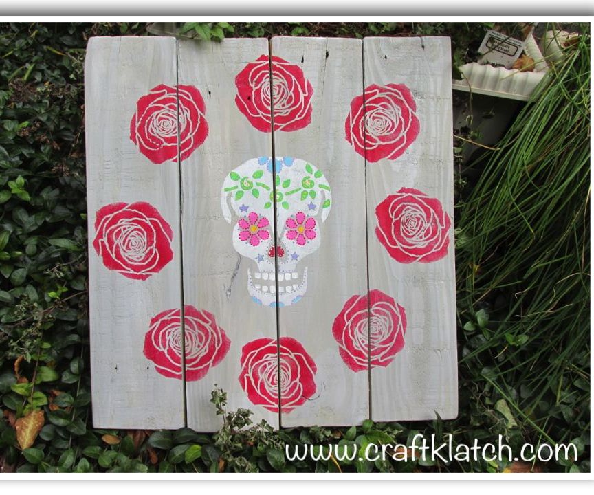 Sugar Skull Wall Hanging for Halloween
