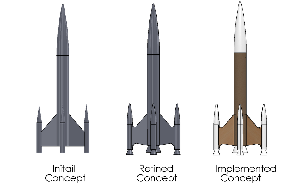 Rocket 3d Shape