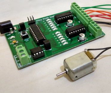 Bidirectional Control of 4 DC Motors Using ATtiny Microcontroller and L293D