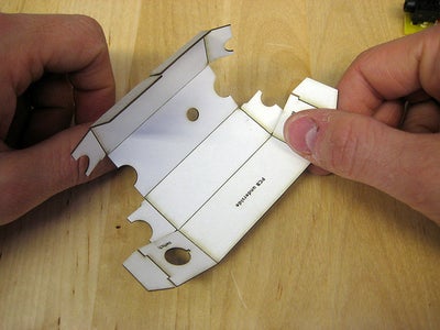 Fold the Circuit Box Into Shape and Glue.