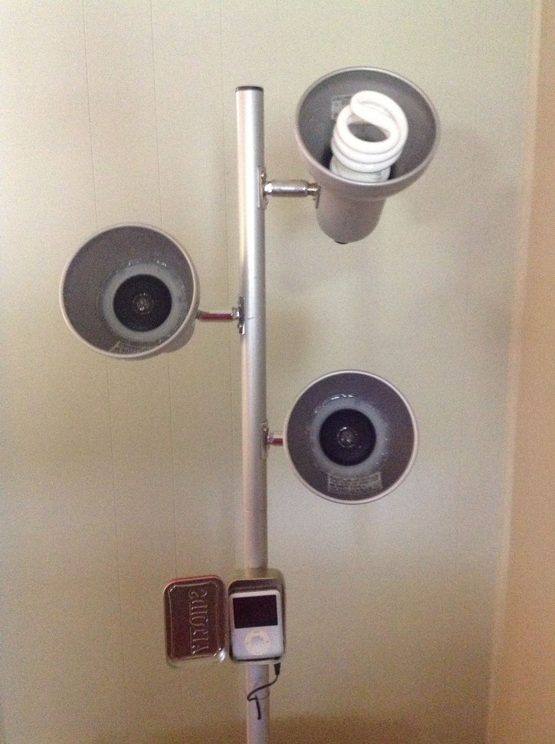 Turn Lamp Into Speaker Tower