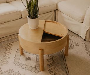 Round Coffee Table With Storage