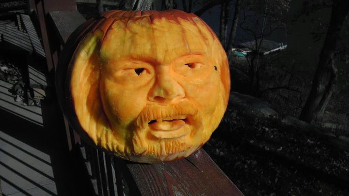"Self Portrait" in Pumpkin