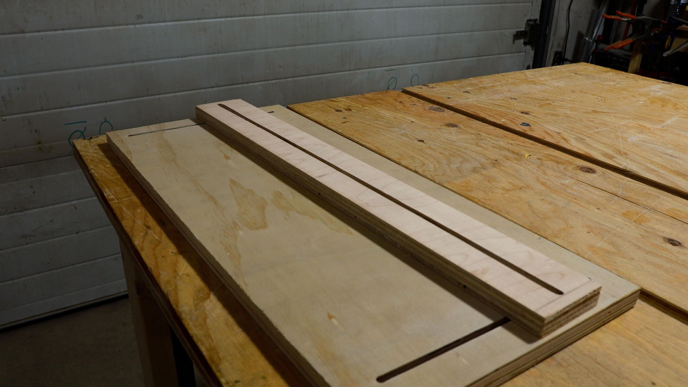 Route the Slots in the Other Piece of Plywood