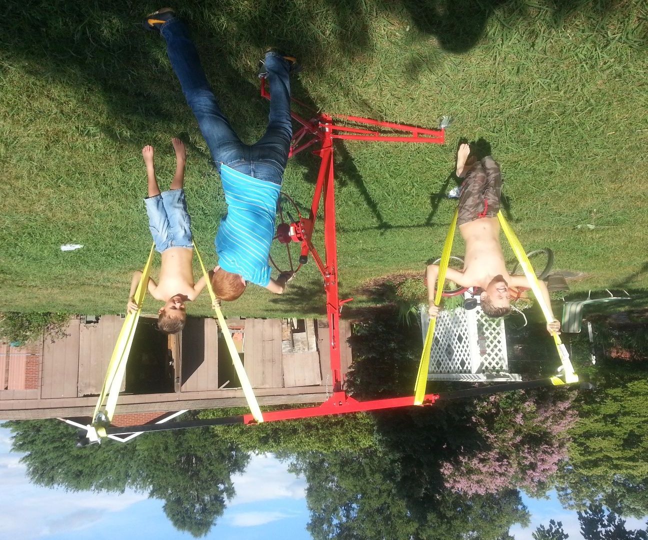 DIY Children's Carnival Style Swing Ride
