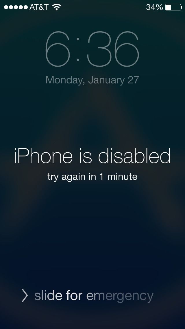 How To Reset Your IPhone When It Is Locked For A While